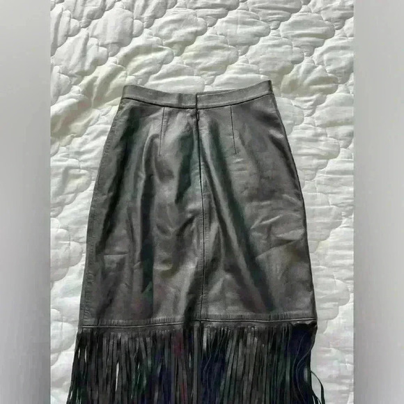 Tamara Mellon lamb  leather skirt size xs - Picture 10 of 14